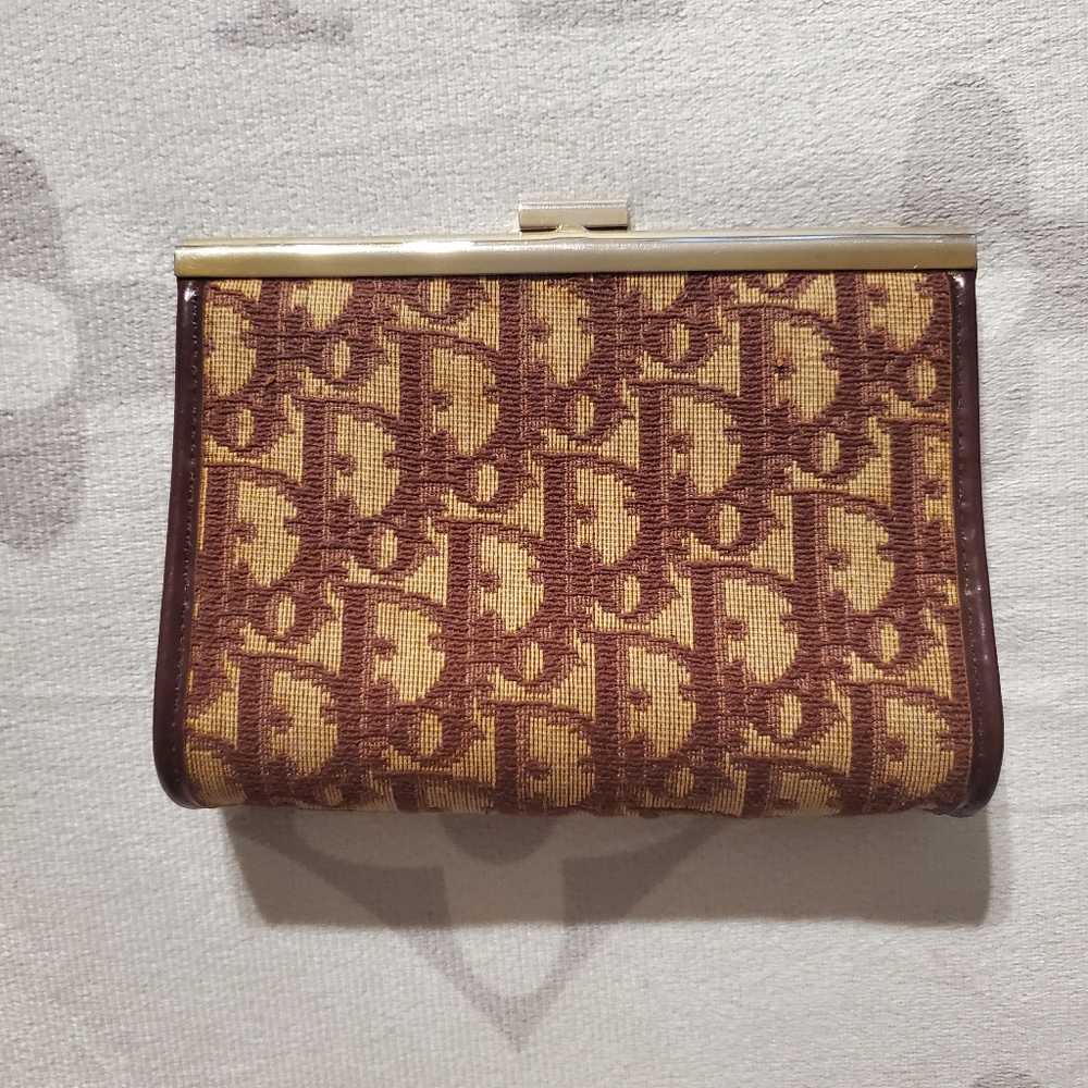 Christian Dior Vintage Kisslock Cosmetic Pouch